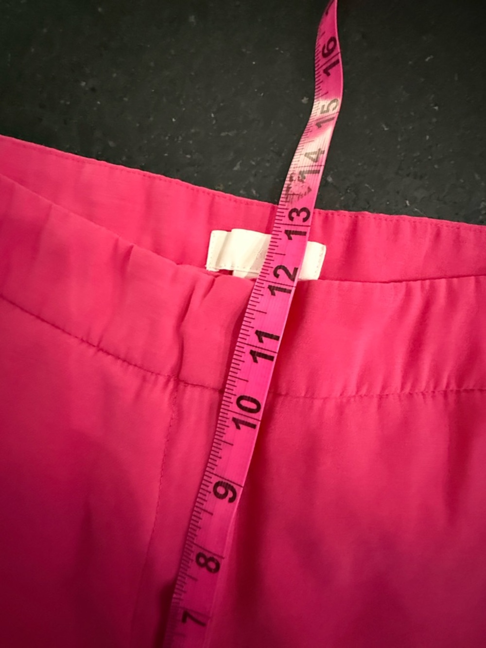 UEC H&M FUSCIA HOT PINK SLIT HEM FLOWING DRESS PANTS TROUSERS SZ 6 - Picture 12 of 14